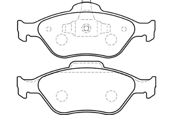 KAVO PARTS stabdžių trinkelių rinkinys, diskinis stabdys BP-4554